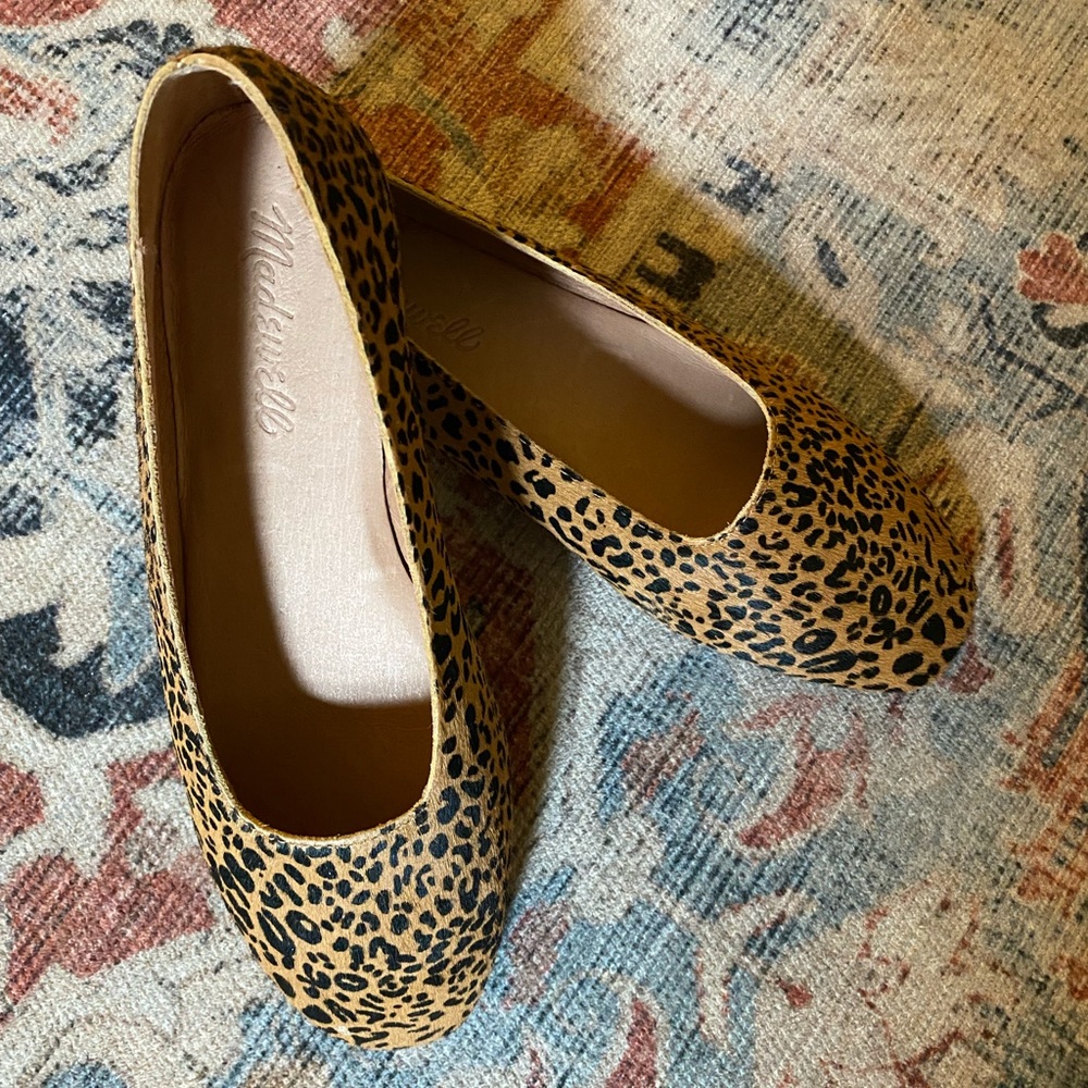 Madewell Leopard Ballet Flat Size 5
